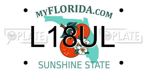 L18UL Florida License Plate