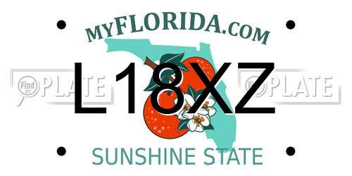 L18XZ Florida License Plate