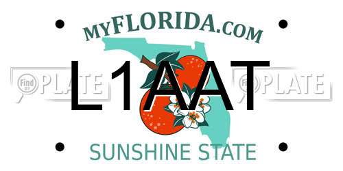 L1AAT Florida License Plate