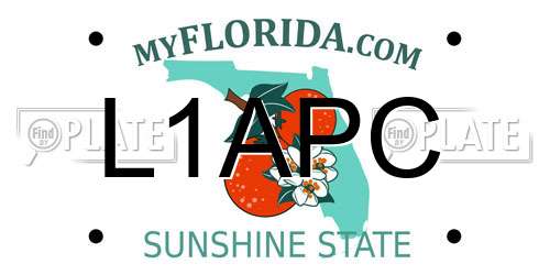 L1APC Florida License Plate