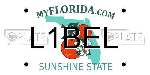 L1BEL Florida License Plate