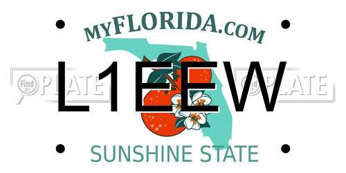 L1EEW Florida License Plate