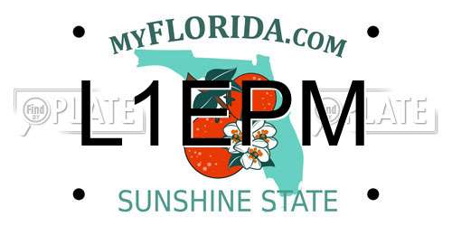 L1EPM Florida License Plate