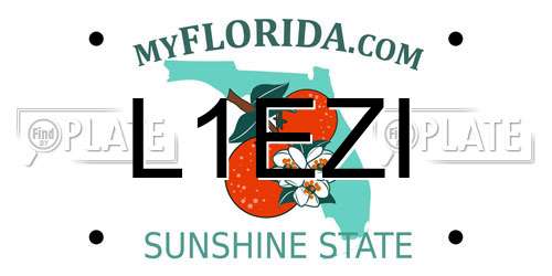 L1EZI Florida License Plate