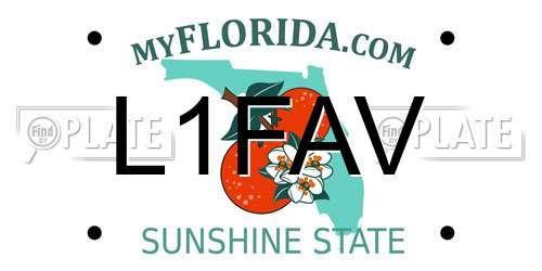 L1FAV Florida License Plate