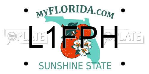 L1FPH Florida License Plate