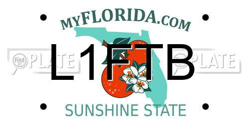L1FTB Florida License Plate