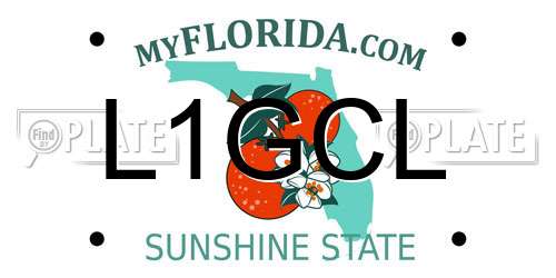 L1GCL Florida License Plate