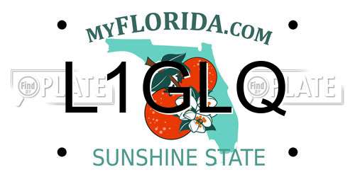 L1GLQ Florida License Plate