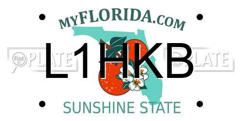 L1HKB Florida License Plate