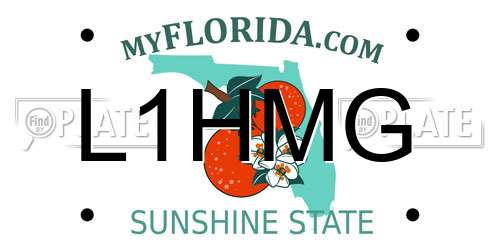 L1HMG Florida License Plate