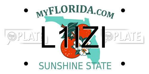 L1IZI Florida License Plate