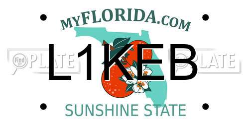 L1KEB Florida License Plate