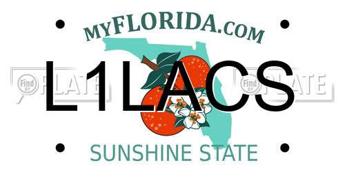 L1LACS Florida License Plate