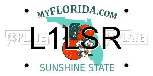 L1LSR Florida License Plate
