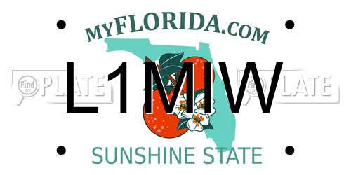 L1MIW Florida License Plate