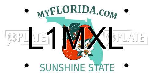 L1MXL Florida License Plate