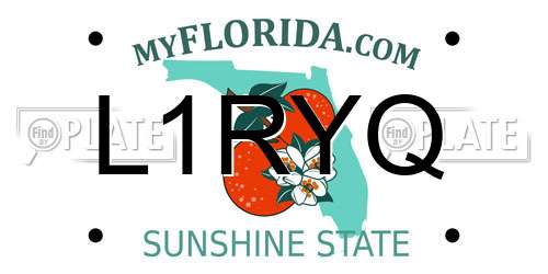 L1RYQ Florida License Plate