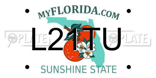 L21TU Florida License Plate