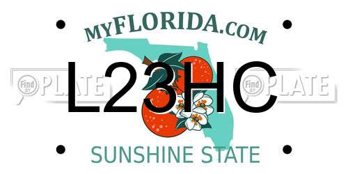L23HC Florida License Plate
