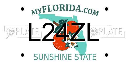 L24ZL Florida License Plate