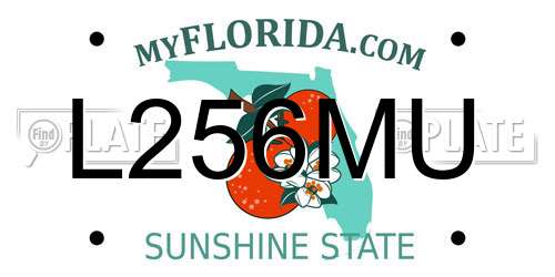 L256MU Florida License Plate