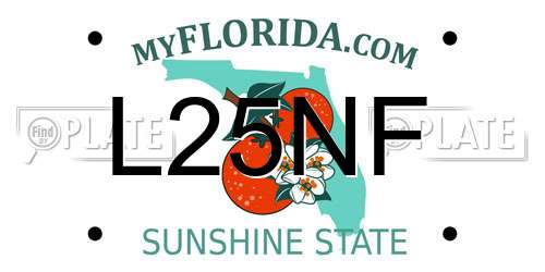 L25NF Florida License Plate
