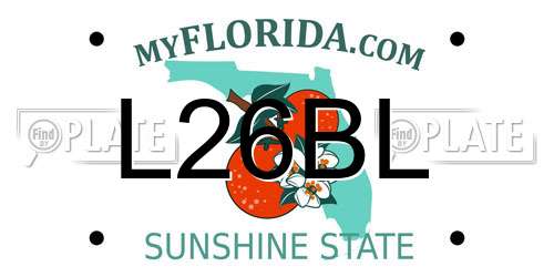 L26BL Florida License Plate