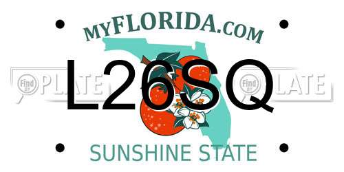 L26SQ Florida License Plate
