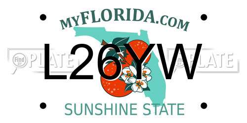 L26YW Florida License Plate