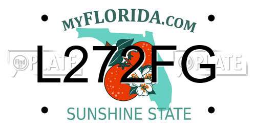 L272FG Florida License Plate