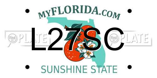 L27SC Florida License Plate