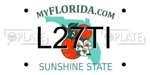 L27TI Florida License Plate