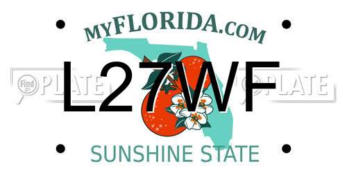 L27WF Florida License Plate