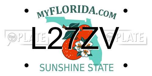 L27ZV Florida License Plate