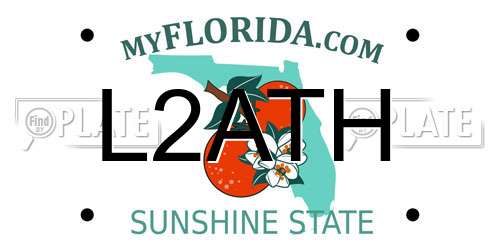 L2ATH Florida License Plate