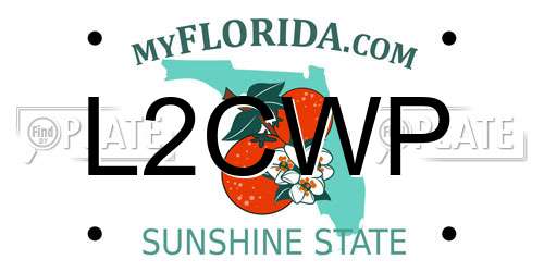 L2CWP Florida License Plate