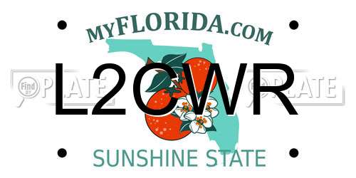 L2CWR Florida License Plate