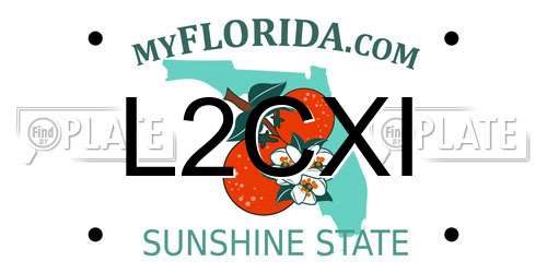 L2CXI Florida License Plate