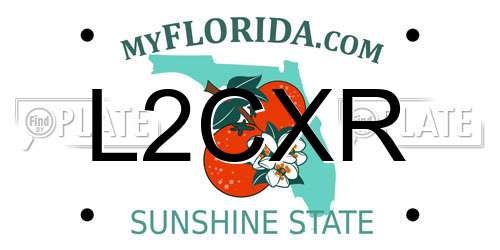 L2CXR Florida License Plate