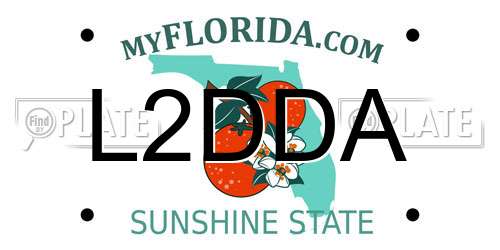 L2DDA Florida License Plate