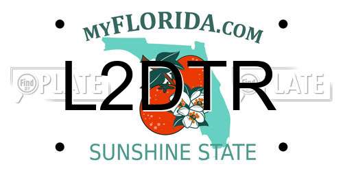 L2DTR Florida License Plate