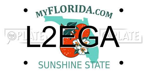 L2EGA Florida License Plate