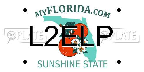 L2ELP Florida License Plate