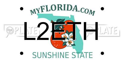 L2ETH Florida License Plate