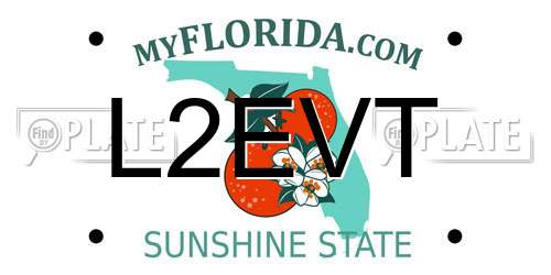L2EVT Florida License Plate