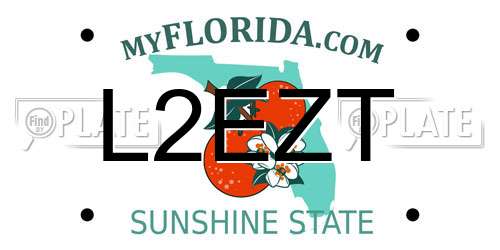 L2EZT Florida License Plate