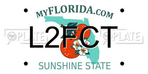 L2FCT Florida License Plate