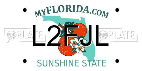 L2FJL Florida License Plate