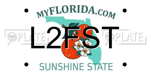 L2FST Florida License Plate